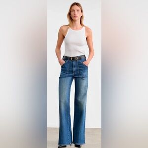 Nili Lotan QUENTIN JEANS High-Rise Stretch Straight Leg Denim Women’s Size 26